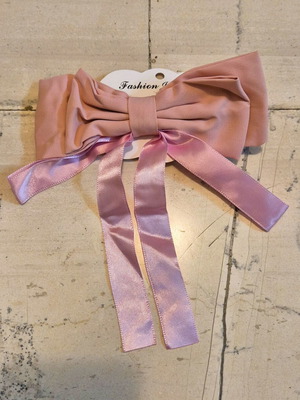 Hair Clip Ribbon Pink new