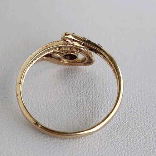 Gold 14K ring used with zircon