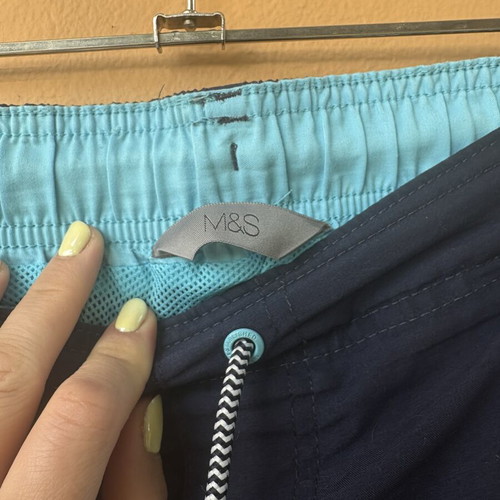 Men's swim shorts Marks & Spencer blue, new, cargo style
