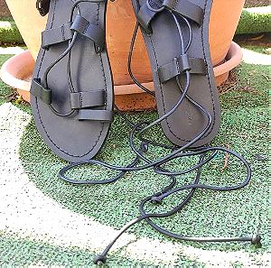 Gladiator Sandals Black Pull&Bear