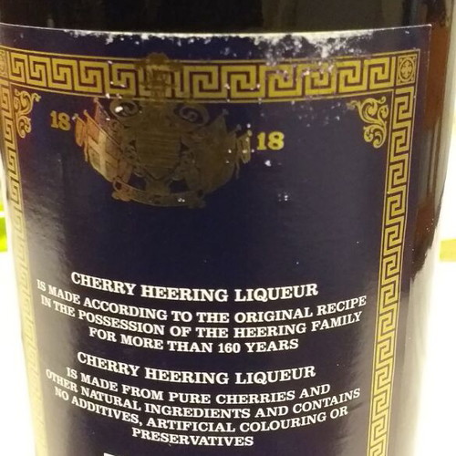 Old wine set with 2 sealed bottles Cherry Heering and Kumquat plus 185 ml Carlhamns Punsch