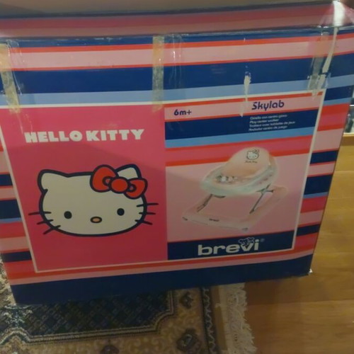 Brevi Hello Kitty walker used for girl pink