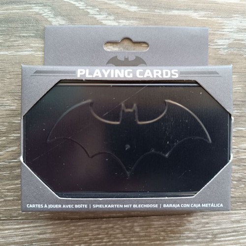 Batman Black Edition Official Playing Cards with metal case new