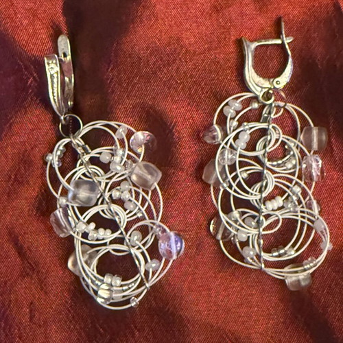 Etalon Jenavi silver earrings new with unique design