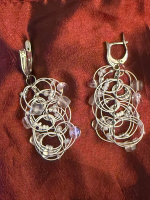 Silver Earrings with Unique Design Jenavi New