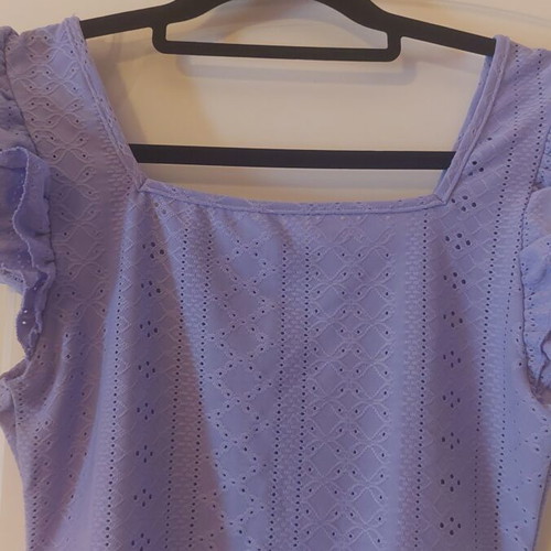 Sleeveless purple Shein top new, size M