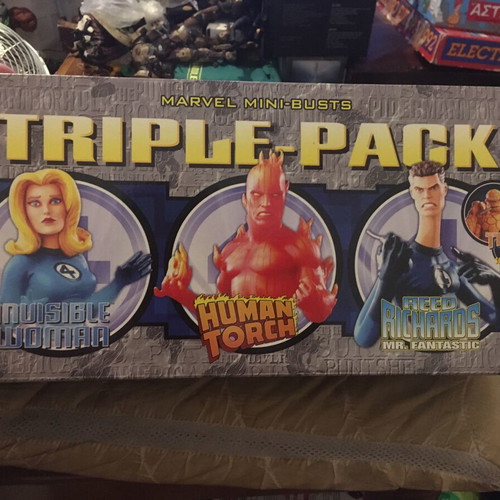 Fantastic Four Busts Triple Pack like new with box
