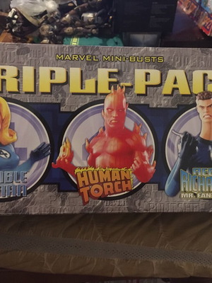 Fantastic Four Busts Triple Pack like new with box