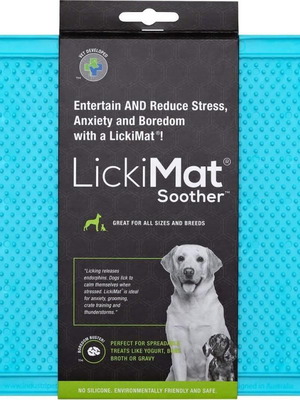 Licki Mat Soother Dog Bowl, New, Light Blue 20x20cm