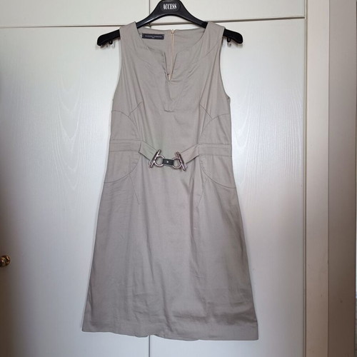 Sandro Ferrone short dress like new, cotton with elastane, taupe gray, size S/M