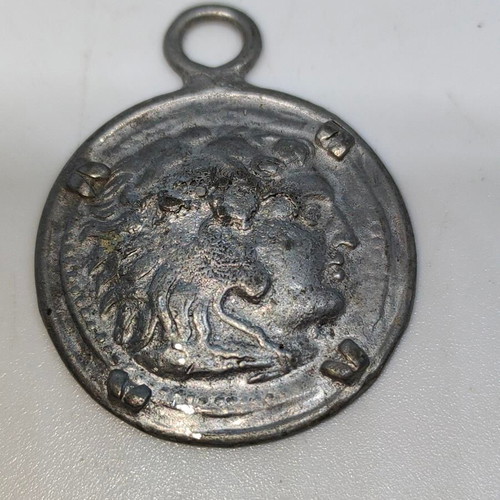 Pendant replica of ancient coin Alexander the Great 3.5cm like new