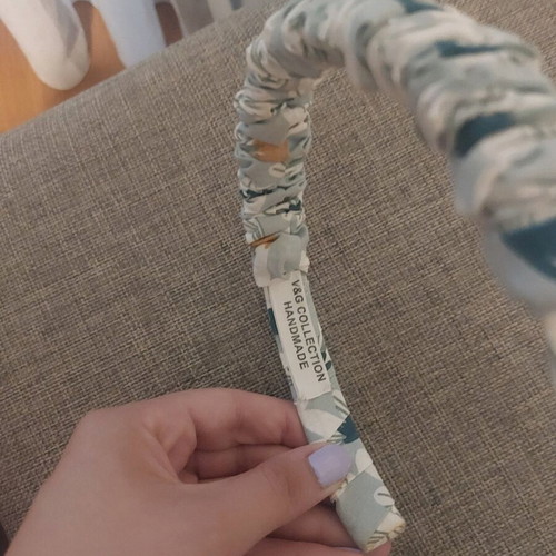 Handmade hairband turquoise, new