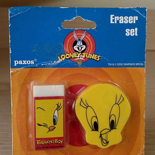 Tweety Looney Tunes 2000 erasers from Paxos new