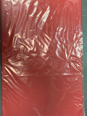 Red Sumen office desk pad, leatherette surface, 31x48 cm