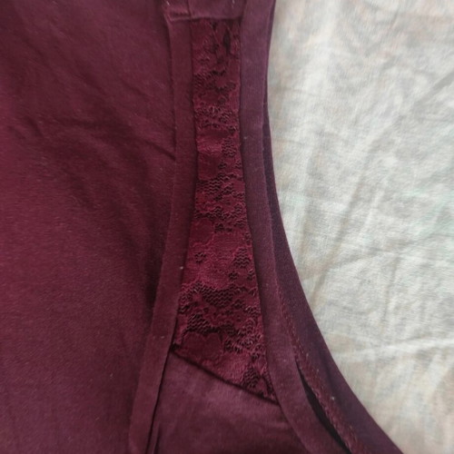 Tezenis tank tops 2 pieces like new, dark blue and burgundy