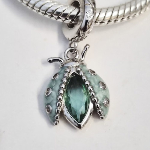 Silver charm "Beetle" 925 new, fits Pandora bracelet