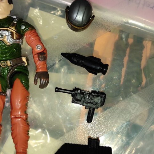 G.I.JOE Altitude (v1) (Sky Patrol) figure used with equipment