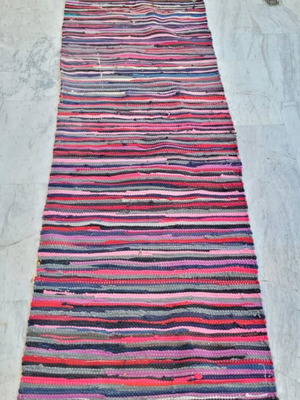 Rag rug used 198x69