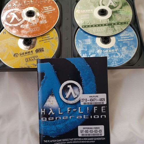 Half-Life Generation PC Collection used, 4-CD set