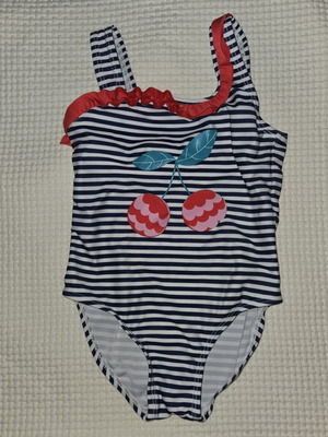 Primark children's one-piece swimsuit like new, size 98 cm, blue and red