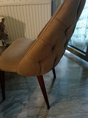 Dining chairs used, beige, set of 6