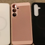 Samsung Galaxy S24 Plus phone cases new, white and black with wireless charging