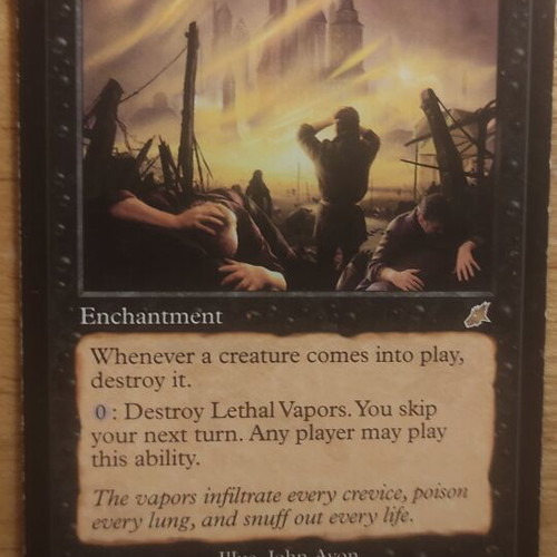 Lethal Vapors Magic the Gathering card like new