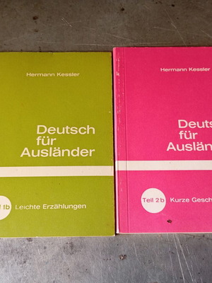 Deutsch für Ausländer language learning books, set of 2