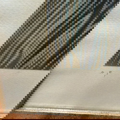 N. Chatzikyriakos Gikas silk screen printing used in frame