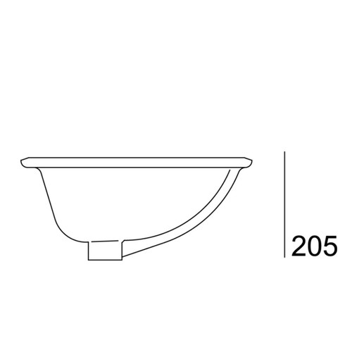 Valadares Undermount Sink New, White, No Faucet Hole