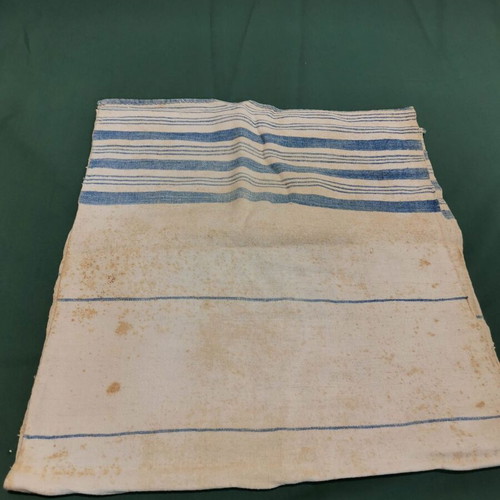 Woven step cloth used with age stain from 1920 era