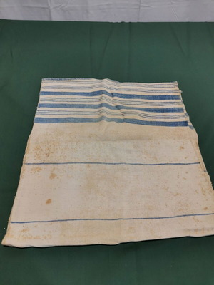 Woven step cloth used with age stain from 1920 era