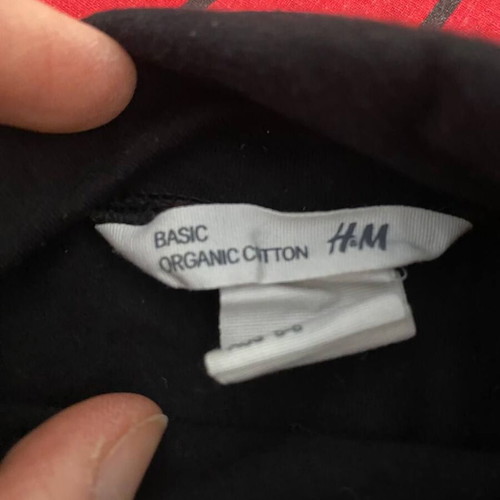 H&M Organic Cotton Kids' Turtleneck Black Like New Size 110/116