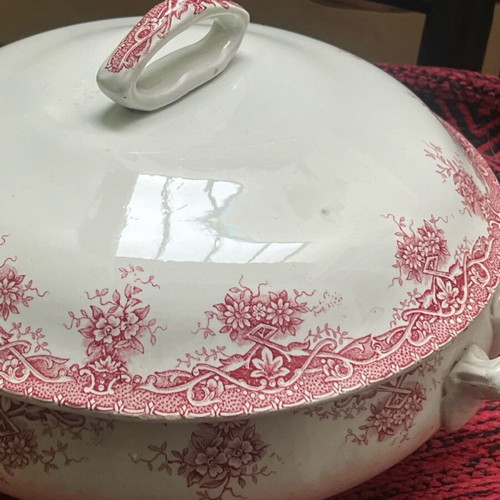 Prima porcelain dish used, 1960s vintage, French made