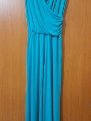Garanties one-piece jumpsuit new, turquoise with lace back