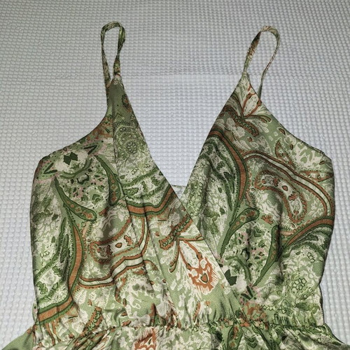 Printed one-piece shorts jumpsuit like new, one size