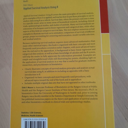 Applied Survival Analysis Using R new, English