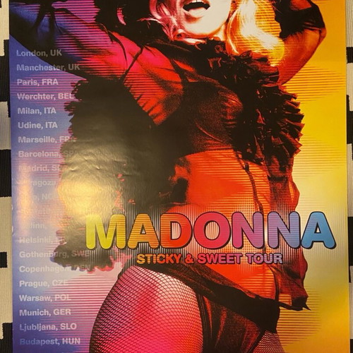 Madonna Sticky and Sweet tour poster like new, rare