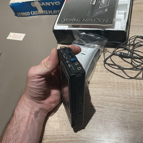 Sanyo M5550 Cassette Player like new, complete set from 1980