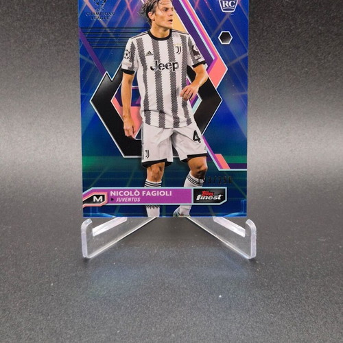2022 Finest UEFA Club Competitions Nicolo Fagioli #84 Rookie RC card used