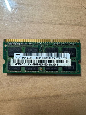 Samsung DDR3 SODIMM RAM 2GB 1333MHz like new for laptop