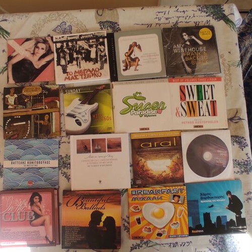 57 music CDs used, Tsitsanis collection with 4 of 7 available