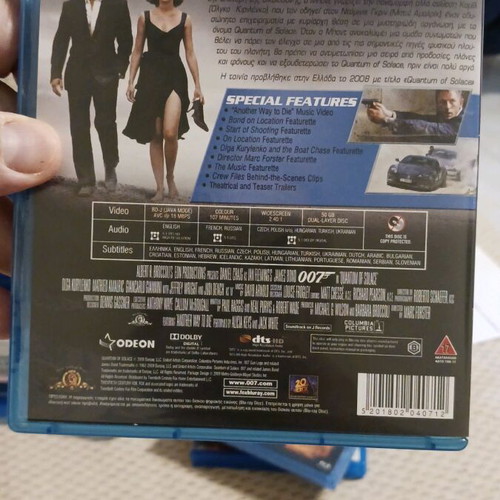Blue Ray James Bond Quantum of Solace used in excellent condition