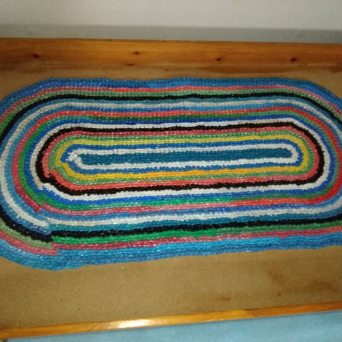 Handmade plastic rugs like new