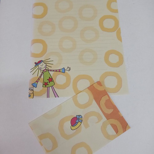 Letter papers used, 5 different designs with RBB envelopes