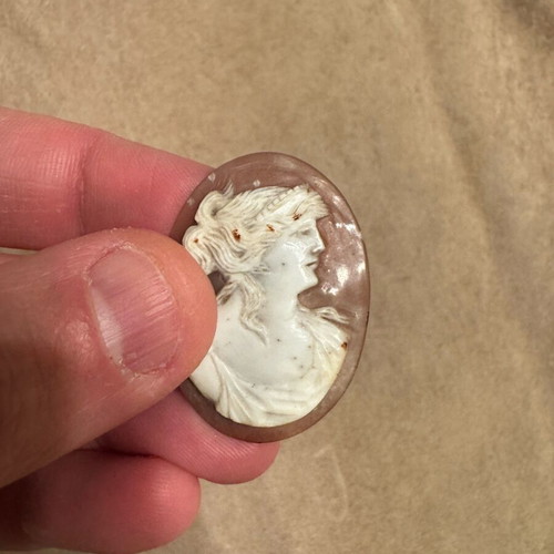 Cameo old genuine used, handmade
