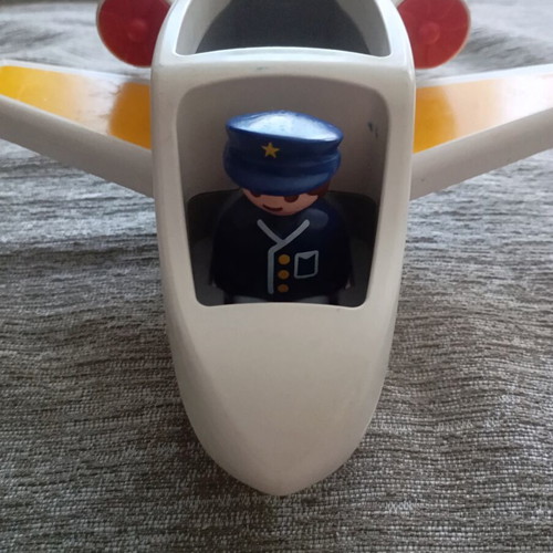 Playmobil 123 children's airplane with pilot (2012)