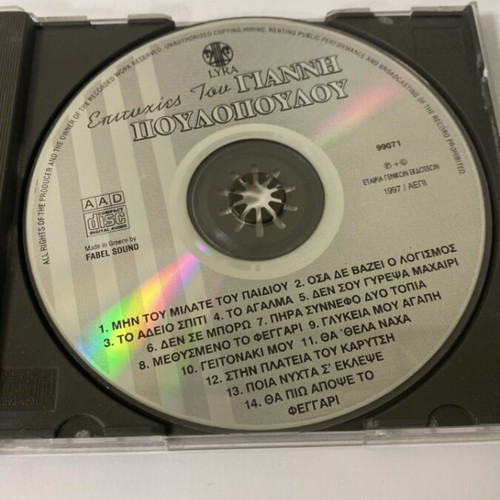 Giannis Poulopoulos music CD used