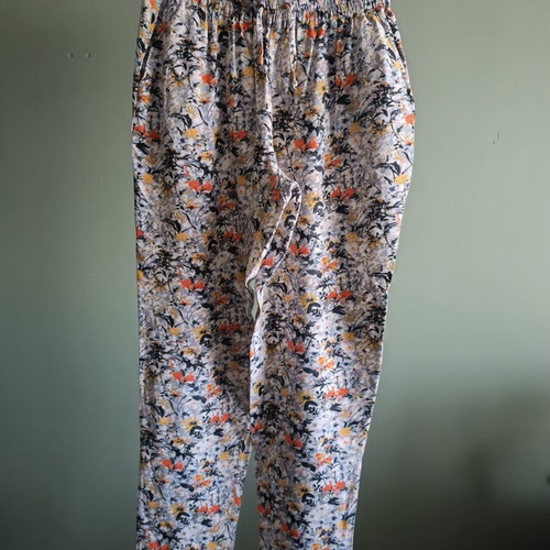 Floral palazzo pants used, size S/36/8, multicolor
