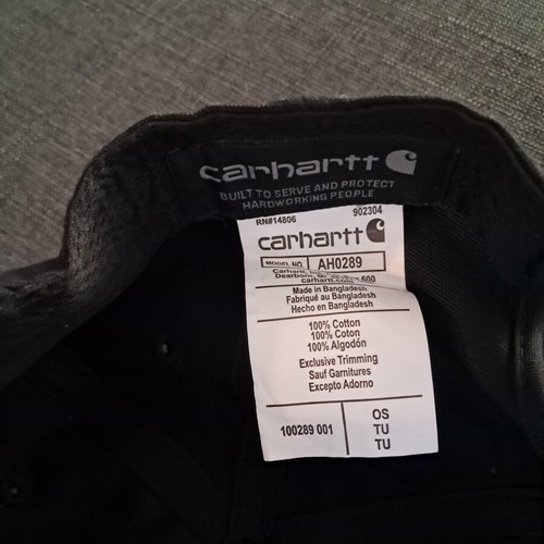 Carhartt Hat like new, one size, black